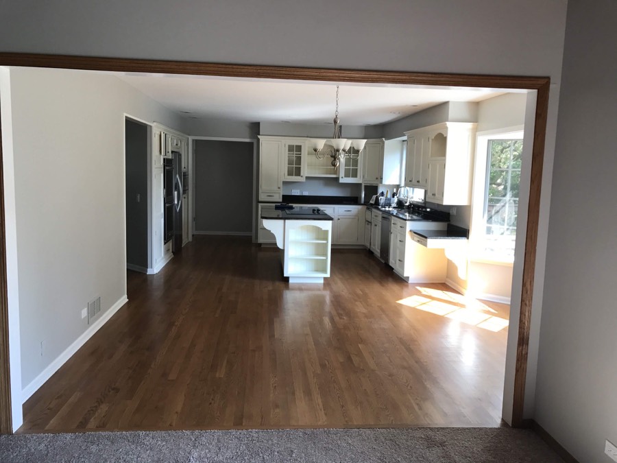 Finished open-concept kitchen remodel